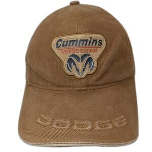 Falcon Baseball Cap Brown OSFM Cummins Turbo Diesel Dodge Ram Logo Strapback Hat